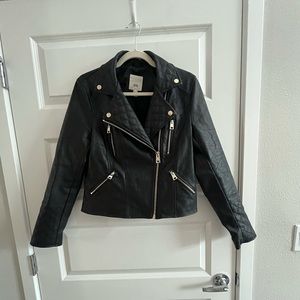Faux leather jacket
